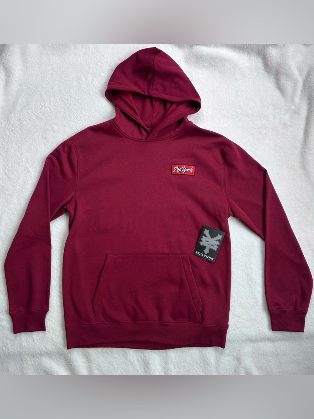 Zoo York Men's Burgundy Hoodie Large Brand New